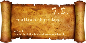 Trebitsch Dorottya névjegykártya