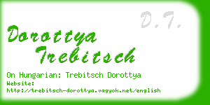 dorottya trebitsch business card